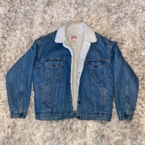 Levi's Men's Sherpa Denim Trucker Jacket Size M